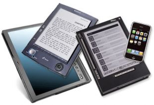 Varios modelos de e-readers