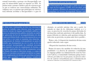 Pica na imaxe para ampliar e ler a Disposición Adicional 17ª