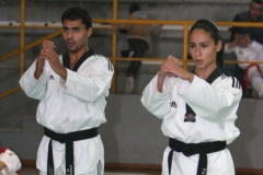 Samuel e Nerea, durante a exhibición