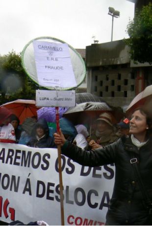 Concentración dos traballadores, esta cuarta feira ante o Parlamento / Imaxe: CIG